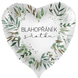 Balónek fóliový Blahopřání k sňatku 43 cm