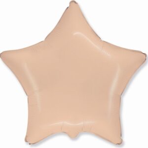 Balónek fóliový Hvězda světle oranžová 47 x 50 cm