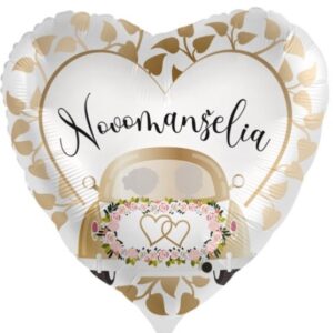 Balónek fóliový Srdce Novomanželia