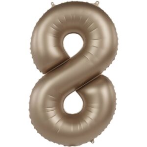 Balónek fóliový číslo 8 Starlight Gold