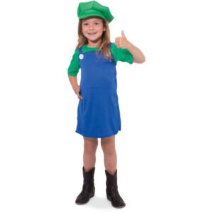 Kostým dětský Super Plumber Girl vel. 134 - 152