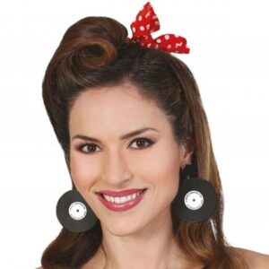 Náušnice retro Vinylové desky