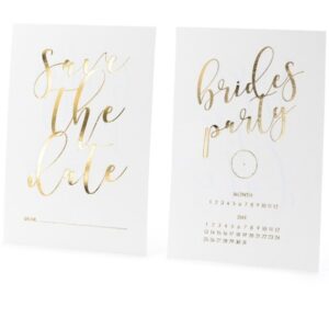 Pozvánky na rozlučku se svobodou se zlatým písmem 10ks