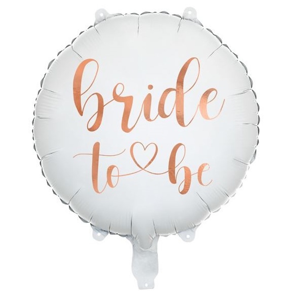 Rozlučka 'Bride to be - Balónek fóliový bílý