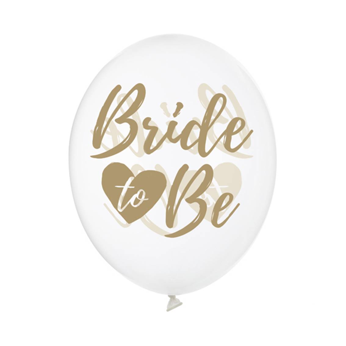 Balónky 50 ks průhledné s potiskem "Bride to be" 30 cm