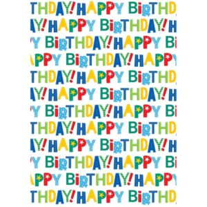 Blahopřání s obálkou Happy Birthday nápisy