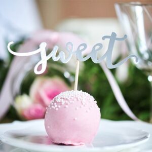 Dekorace na cup cakes stříbrná 6 ks