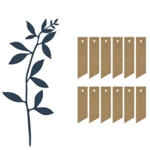 Dekorační lístečky tmavě modré s jmenovkami 6 ks