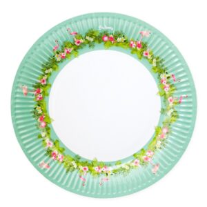 Flamingo party - TALÍŘE papírové s plameňáky 8ks