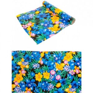 Flowers party - Šerpa stolová Tropické květy 28 cm x 5 m