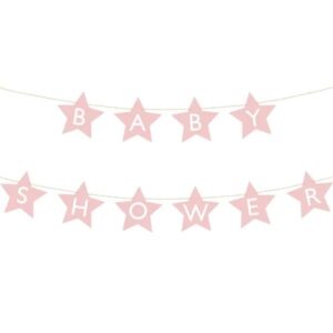 Girlanda Baby Shower světle růžová 2