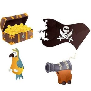 KONFETY na stůl Pirátský poklad 16ks