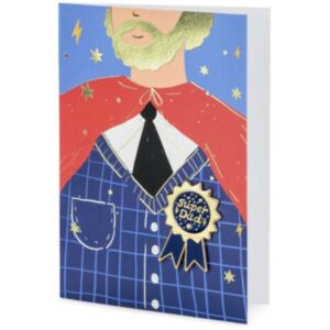 Karta s odznakem Super Dad 11 x 15