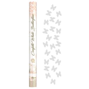 Konfety vystřelovací svatební Motýlci 60 cm
