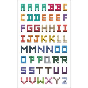 Nálepky Mini Barevná abeceda  7