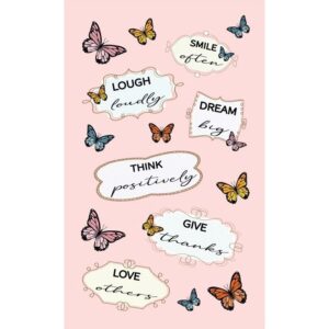 Nálepky Mini přání i s motýli 7