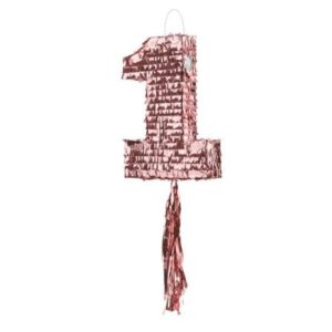 Piňata číslice 1 Rose Gold 28