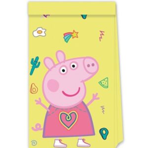 Pytlíky dárkové papírové Peppa Pig 22 cm 4 ks