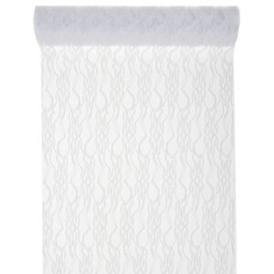 ŠERPA na stůl krajka bílá 5mx30cm