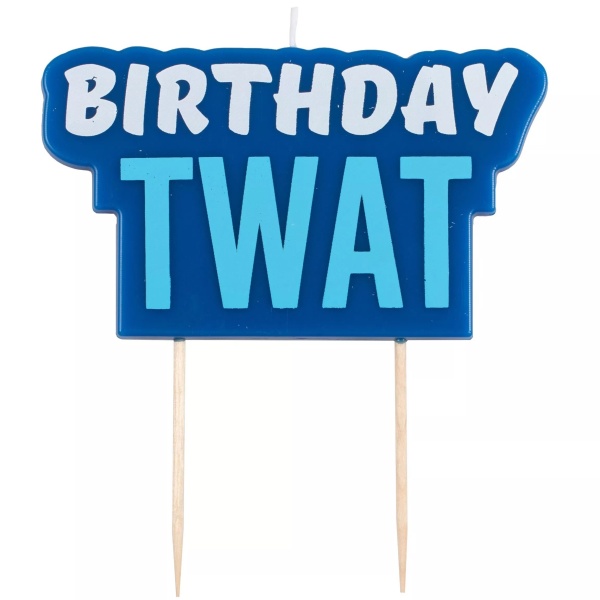 SVÍČKA Brithday TWAT modrá