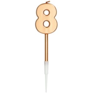 SVÍČKA bronzová metalická 8