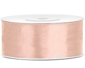 Stuha saténová světle broskvová 2