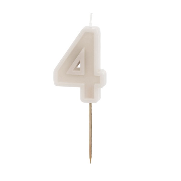 Svíčka narozeninová "4"