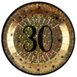 TALÍŘE papírové  30.narozeniny 10ks