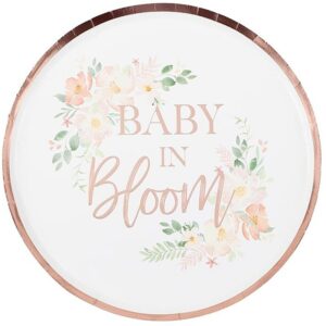 TALÍŘE papírové Baby in Bloom 24cm 8ks
