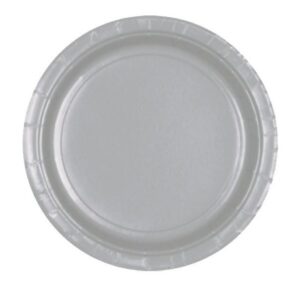 Talíře papírové stříbrné 23 cm 8 ks