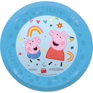 Talířek plastový opakovaně použitelný Prasátko Peppa 21cm 4ks