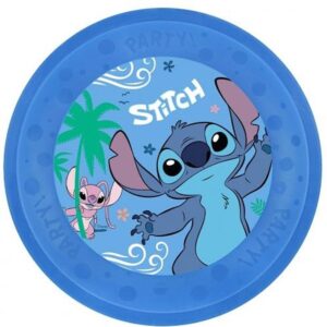 Talířek plastový opakovaně použitelný Stitch a Angel 20cm 4ks