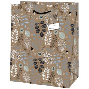 Taška dárková Malá Listy 19 x 10