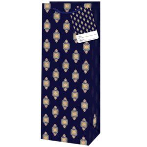 Taška dárková na láhev s motivem geometrie 12