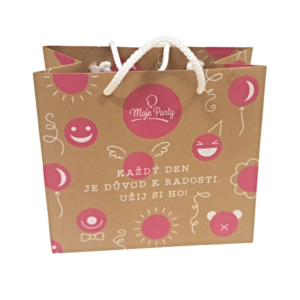 Taška dárková s motivem smajlíka  22 x 11 x 20 cm