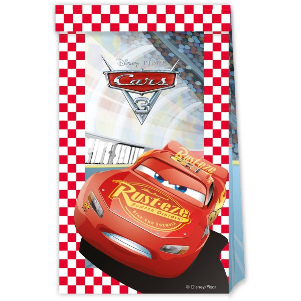 Tašky papirové Cars 4 ks