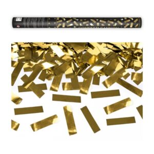 Vystřelovací konfety - Party zlaté serpentýny 60cm 1ks