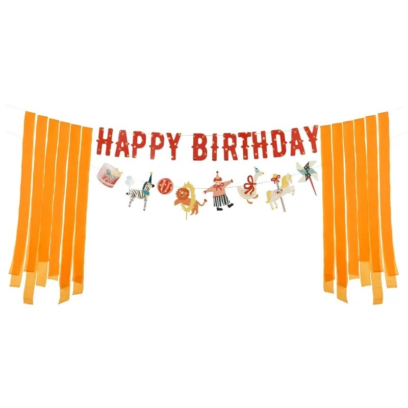 Banner Happy Birthday Cirkus 275 cm