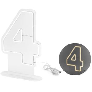 Neonové LED číslo '4'
