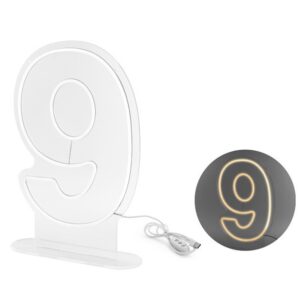 Neonové LED číslo '9'