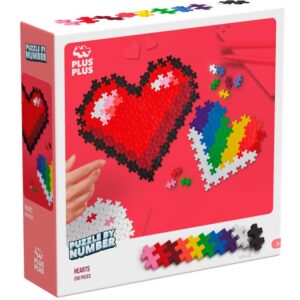 Plus-Plus Skládej podle čísel - Srdce 250 ks