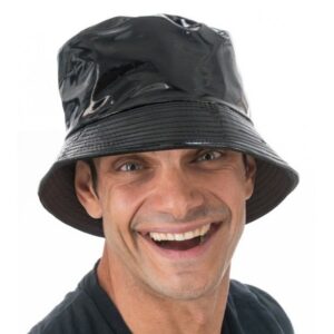 Klobouk černý vinylový bucket