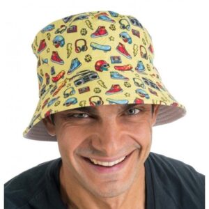 Klobouk žlutý bucket z 90. let