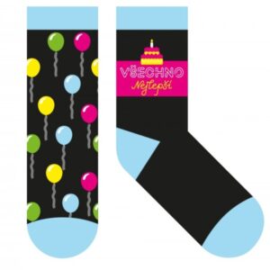 Ponožky dárkové – Všechno nejlepší vel 35-38