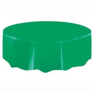 Ubrus plastový kulatý zelený 1ks