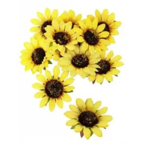 Umělé květy Slunečnice 8 cm 12 ks