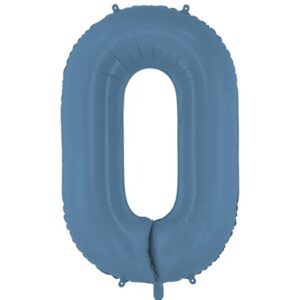 Balónek fóliový číslo 0 námořnicky modrá 86 cm