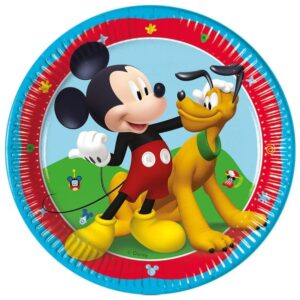 Mickey Rock The House - Talířky papírové  20cm 8 ks