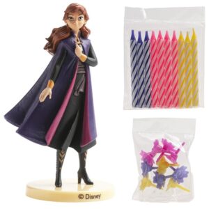 Set Anna Frozen dekorace se svíčkami na dort