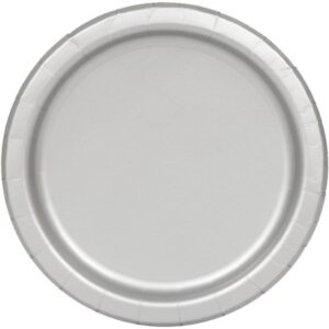 TALÍŘE papírové stříbrné 22cm 16ks